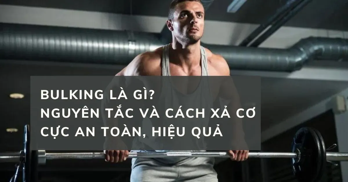 Bulking là gì? Nguyên tắc và cách xả cơ cực an toàn, hiệu quả