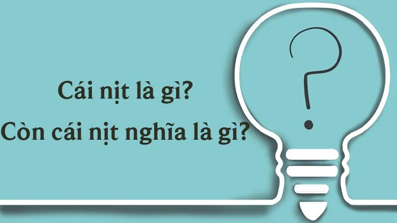 Cái nịt là gì? Còn đúng cái nịt nghĩa là gì?