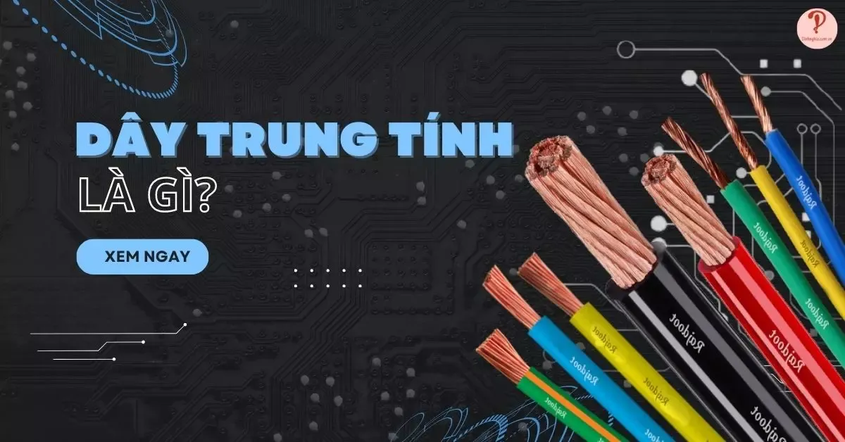 Dây trung tính là gì? Khái niệm, cách phân biệt và công dụng