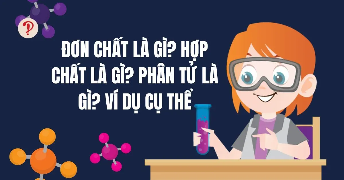 Đơn chất là gì, hợp chất là gì và phân tử là gì? Ví dụ cụ thể