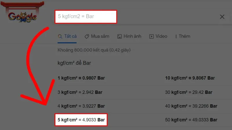 Đơn vị kgf/cm2 là gì? Đổi đơn vị áp suất kgf/cm2 sang Pa, Bar