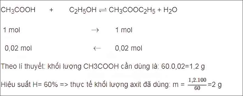 Hiệu suất phản ứng là gì? Bài tập Chuyên đề hiệu suất phản ứng