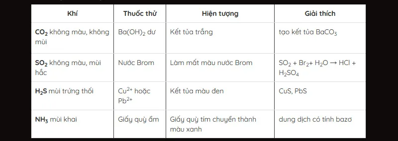 Nhận biết một số chất khí: Tổng hợp Lý thuyết và Một số dạng bài tập