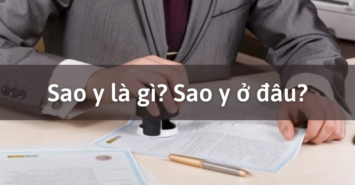 Sao y là gì? Sao y bản chính ở đâu? Các cơ quan thẩm quyển chứng thực sao y