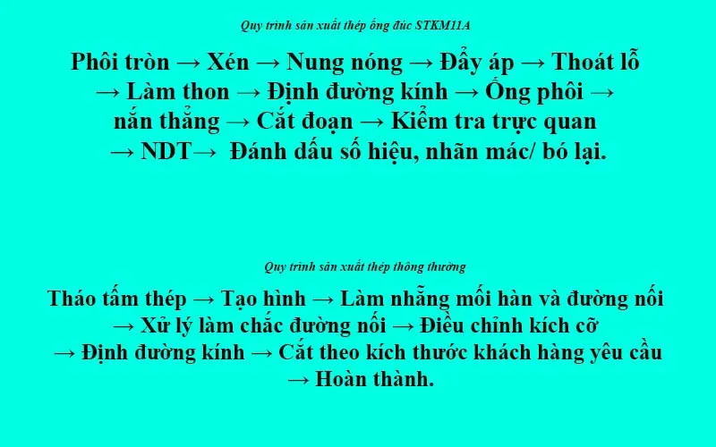 Thép ống đúc STKM11A là gì? Các ứng dụng của thép STKM11A